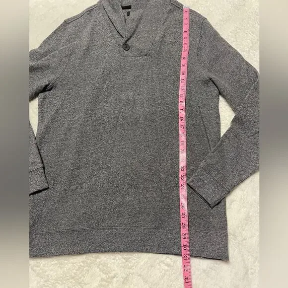 Tasso Elba Men’s Shawl Collar Sweater gray large - Picture 4 of 10